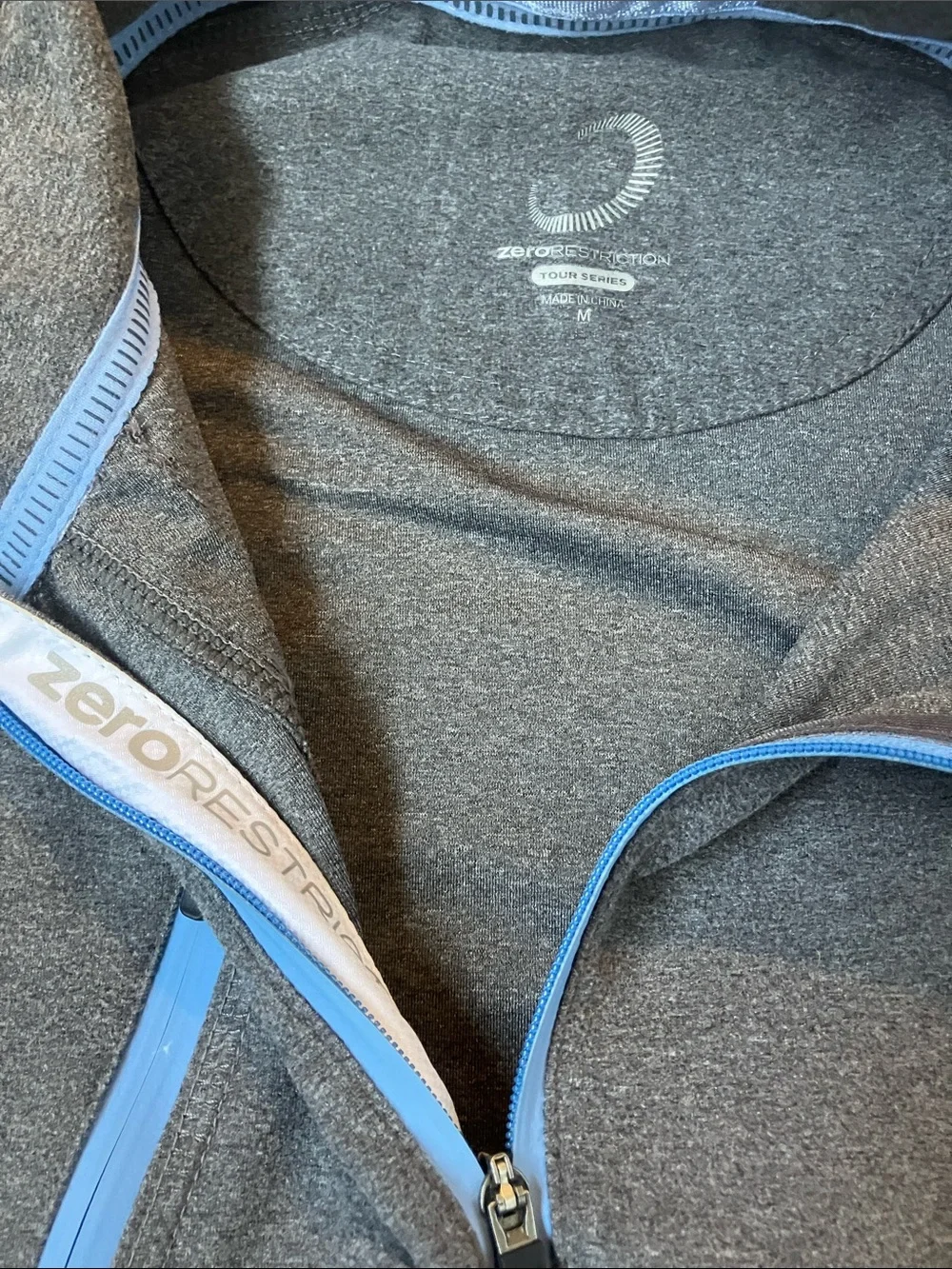 Ocean Forest M GrayPerformance Half-Zip Pullover Jacket